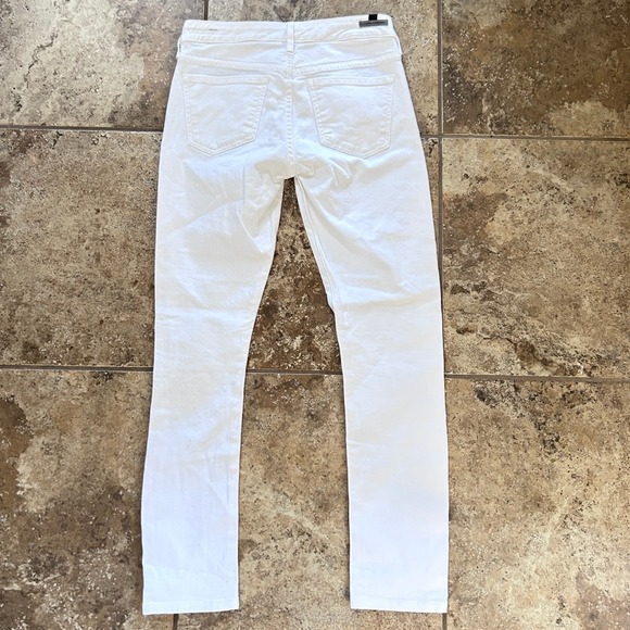 Citizens of Humanity White Denim Arielle Mid-Rise Slim Jeans - Size 26 - Picture 11 of 12